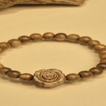 Vòng tay Trầm Hương, Trầm tốc vườn mix charm gỗ 7 li mộc mạc,sang trọng