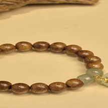 Vòng tay Trầm Hương, Trầm tốc vườn tròn đơn đan dây mix charm 8li, theo mệnh phong thủy 