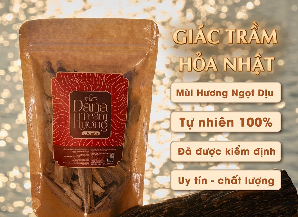 Giác Trầm  Hỏa Nhật DANA,100gam