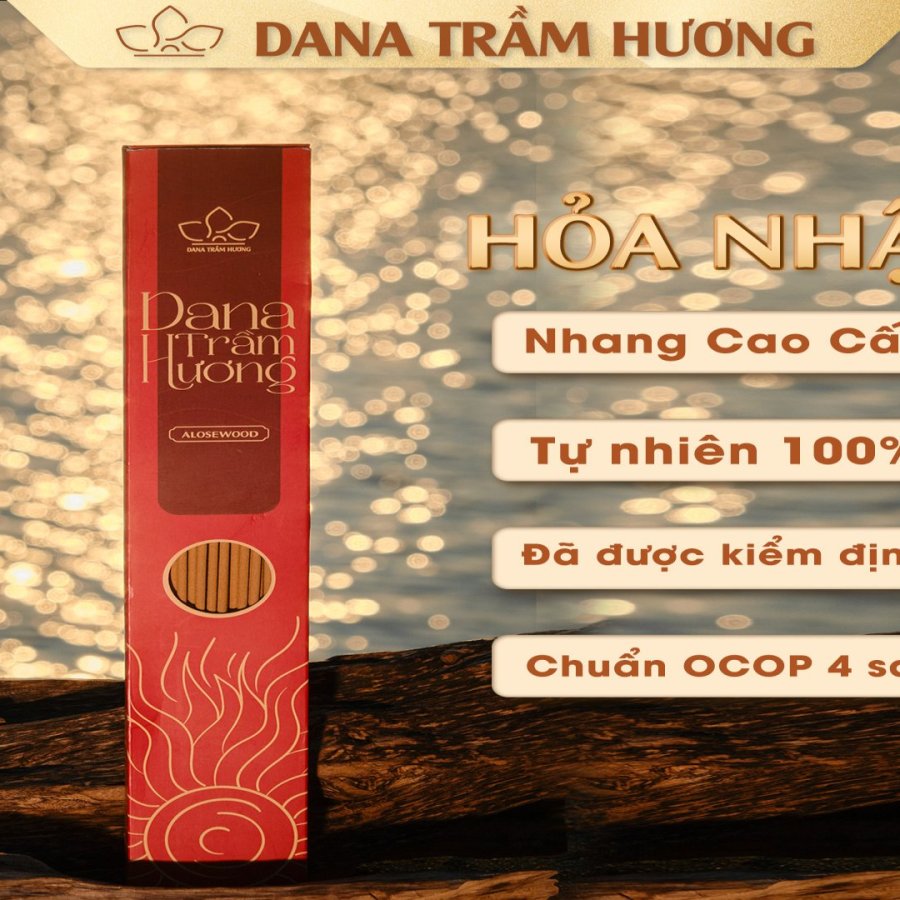 Nhang Trầm Hỏa Nhât DANA, 38cm hộp 100gr