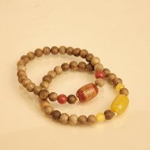 Vòng tay trầm hương -Trầm tự nhiên Việt Nam – phối lu đá bát nhã tâm kinh