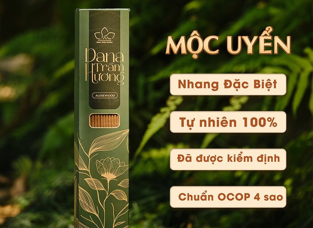 Nhang Trầm Mộc Uyển DANA,38cm 100g