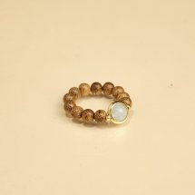 Nhẫn Trầm Hương Phối Đá Mã Não Trầm Tốc Vườn DANA TRẦM HƯƠNG