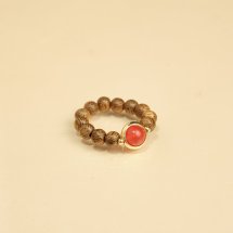 Nhẫn Trầm Hương Phối Đá Mã Não Trầm Tốc Vườn DANA TRẦM HƯƠNG