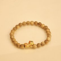 Vòng tay trầm hương -Trầm tự nhiên Việt Nam – Kỳ Lân Kim Bảo