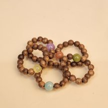 Nhẫn Trầm Hương Tốc Vườn – Phối Đá Ngọc Tài Lộc