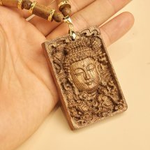  Vòng Cổ Trầm Hương bọc khoen vàng, Tâm An Vượng Khí