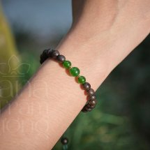 Vòng trầm hương nấu dầu  – 6li Phúc Mộc Hương Viên 