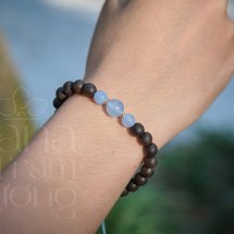 Vòng trầm hương nấu dầu  – 6li Phúc Mộc Hương Viên 