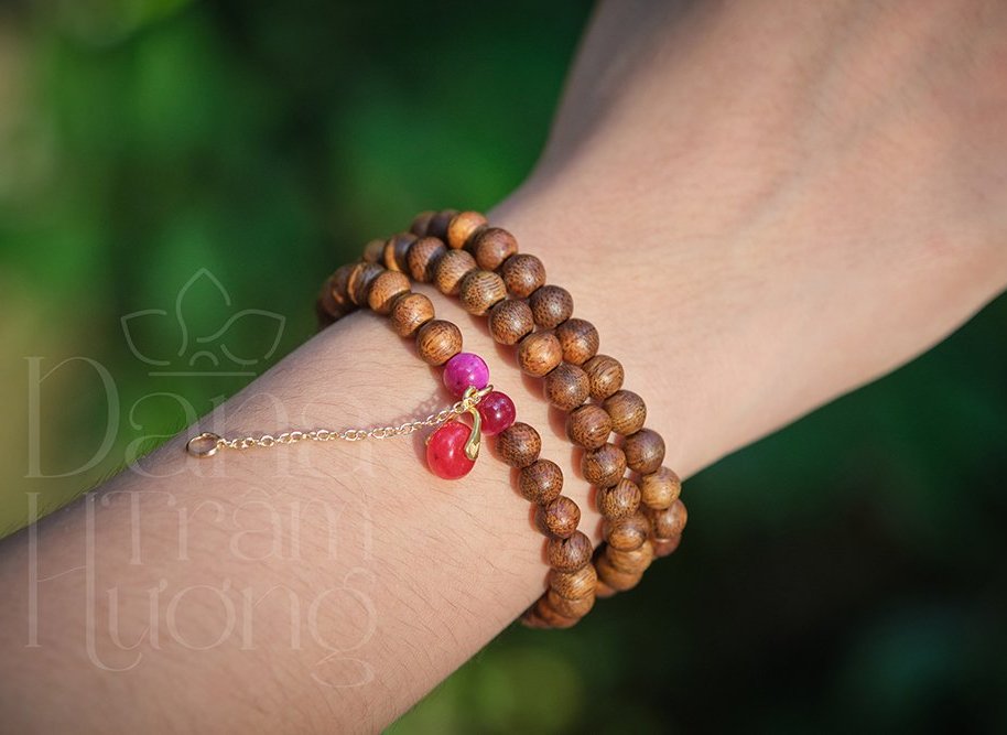 Vòng tay trầm hương 6li tốc vườn – An Ngọc Hương 