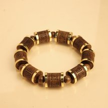 Vòng tay DANA Trầm Hương – trầm tốc vườn, khúc 12li Hồi Văn Trường Cát