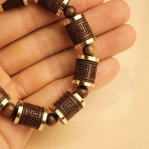 Vòng tay DANA Trầm Hương – trầm tốc vườn, khúc 12li Hồi Văn Trường Cát