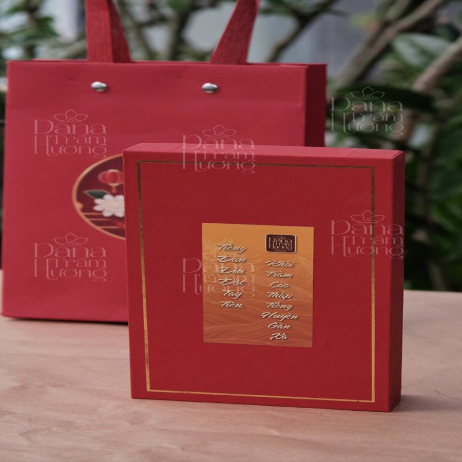 Bộ Quà Hương Sen Vàng DANA, Kèm Ống Thanh Trầm