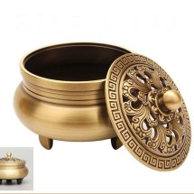 Lư Đồng 3 Chân Không Họa Tiết