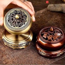 Lư Đồng 3 Chân Không Họa Tiết